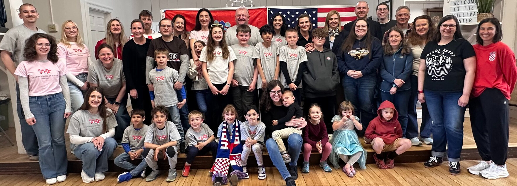Croatian School of Boston students, teachers and families
